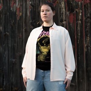 Pale Pink Yves St. Clair Blouse - Size 14 (EUC)